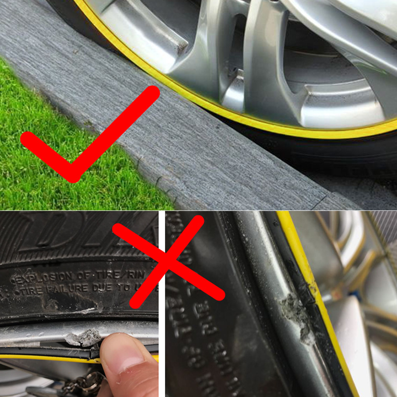 Heavy Duty Wheel Guard Rim Protecting Trim Ring 18 Red White Black Blue